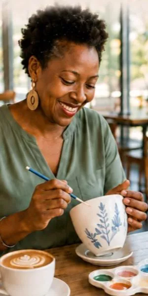 Coffee, clay & a little creative calm.